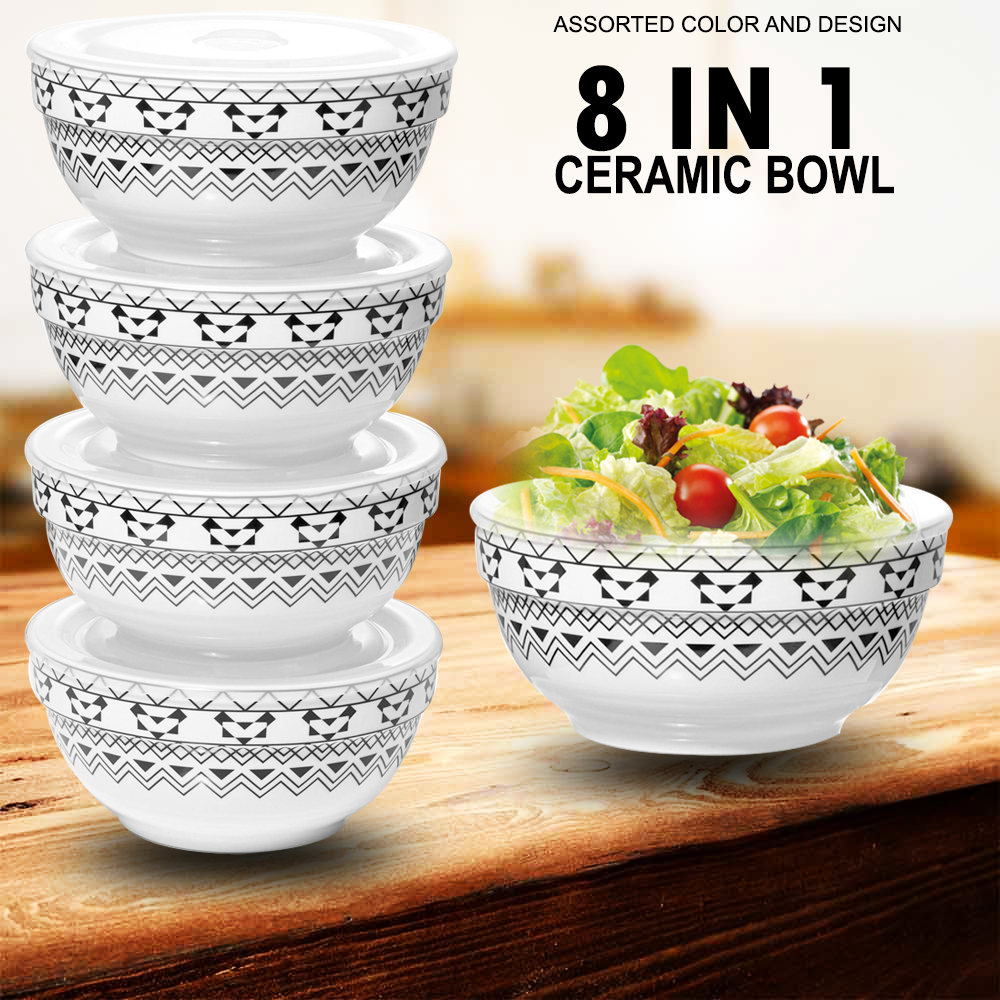 Ceramic Lunch Bowls Lids, Ceramic Food Bowl Set, Ceramic Lunch Box